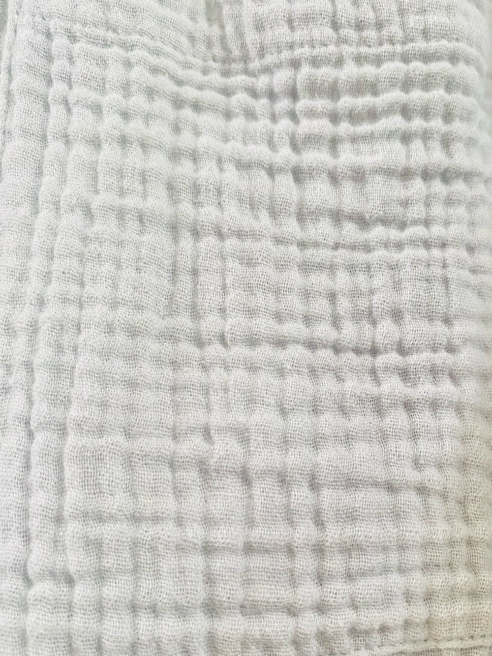 Faherty Indio Dream Cotton Gauze Button Up Light Grey Top Like New XL - Picture 4 of 6